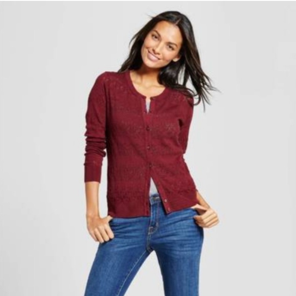 A New Day Women's Burgundy Sweater, Sz XXL .